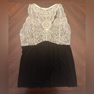 Adore Me Black Lace Bodysuit